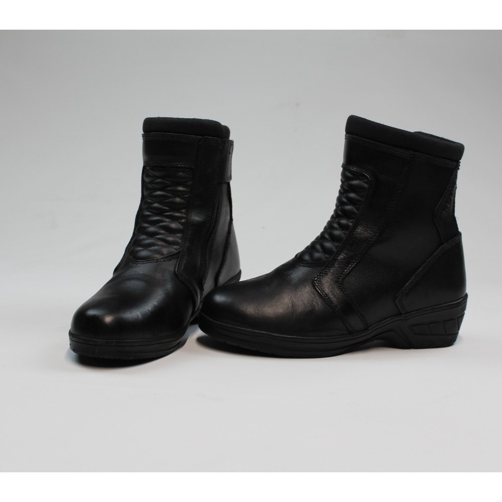 Sedici Tourisma Women's Size 8 Motorcycle Black Shoes Waterproof Boots. GREAT!!
